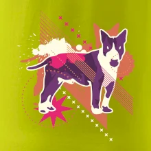 Pes abstraktný fialový