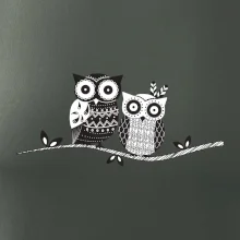 Dve sovy abstraktné