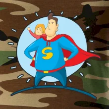 Táta superman - dievča Táta superman - dievča