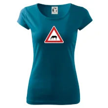 Dopravná značka - Pozor pasúci sa kôň