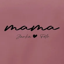 Mama - tričko menami deti písacie