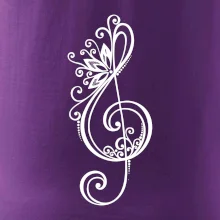 Husľový kľúč kvety