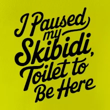 I Paused My Skibidi Toilet to be Here