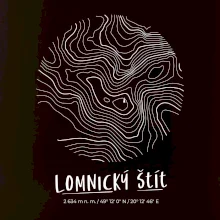 Lomnický štít - vrstevnice v kruhu