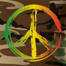 Peace symbol paint