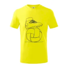 Futbalová lopta kopačka jedným ťahom Futbalová lopta kopačka jedným ťahom