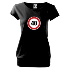 Dopravná značka - obmedzenie rýchlosti 40