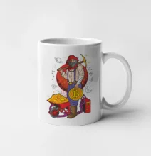 Baník ťaží Bitcoiny