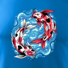 Yin & Yang Koi kapor - červený