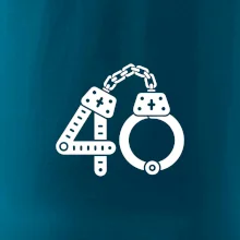 Narodeninové tričko pre policajta - putá 40 Narodeninové tričko pre policajta - putá 40