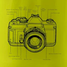 Nákres starý fotoaparát