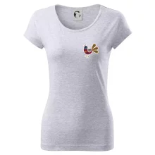 Folklór na prsníku sliepky