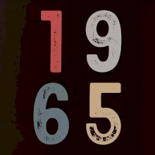 Vintage číslica 1965