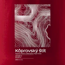 Kôprovský štít - vrstevnice v obdĺžniku