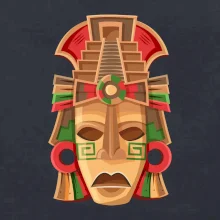 Mayové maska červené uši