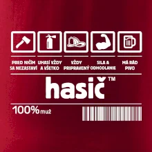 Čiarový kód - Hasič / hasička Čiarový kód - Hasič / hasička