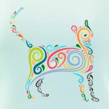 Mačka farebné krivky