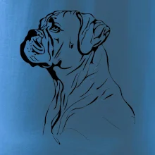 Boxer čierna kresba