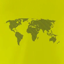 Mapa sveta odtlačok