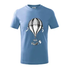 Teplovzdušný balón kreslený