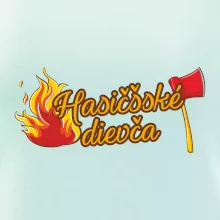 Hasičšské dievča oheň a sekera