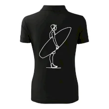 Surfer stojaci jedným ťahom