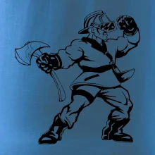 Hasič stojaci - nápis hasiči - Veľký nápis na chrbte