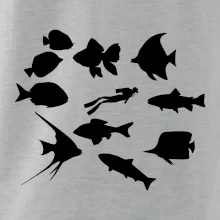 Potápač ryby štvorec