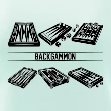 Backgammon čierny set