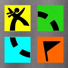 Geocaching logo farebné