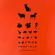 Očný test zvieratká Očný test zvieratká