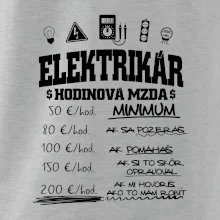 Hodinová mzda elektrikár