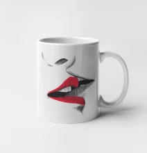 Bozkávanie dve pusy tlač