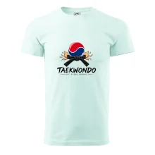 Taekwondo pás a rozlomená deska eat sleep repeat