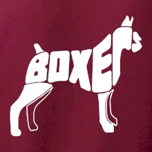 Boxer nápis v tele