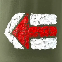 Párová turistická značka  červená Párová turistická značka  červená