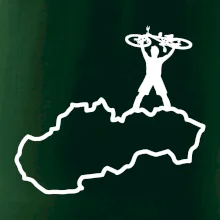 Mapa Slovenska - cyklista