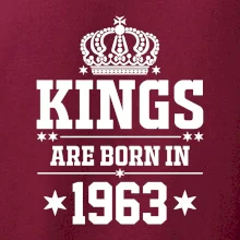 Kings are born in 1963