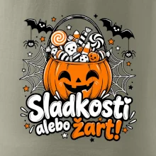 Sladkosť alebo žart tekvicový košík