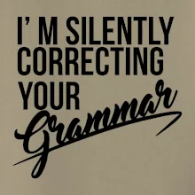Correcting grammar