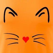 Mačka - srdce namiesto nosa