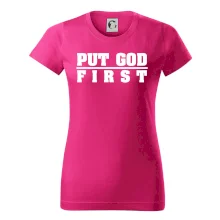 Put God first hrubý nápis