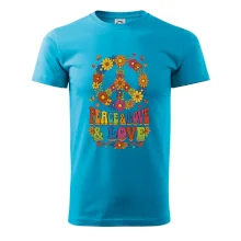Peace and love - na výšku s květy