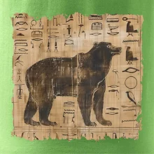 Egyptské hieroglyfy medveď