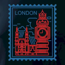 Londýn známka jednoduchá