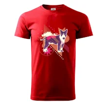 Pes abstraktný fialový