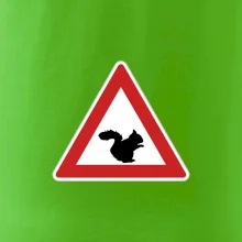 Dopravná značka - Pozor veverička