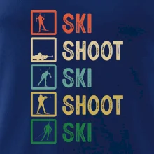 Biatlon ski shoot ski