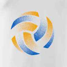 Volejbalová lopta raster farebný