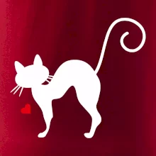 Zamilovaná mačka prehnutá